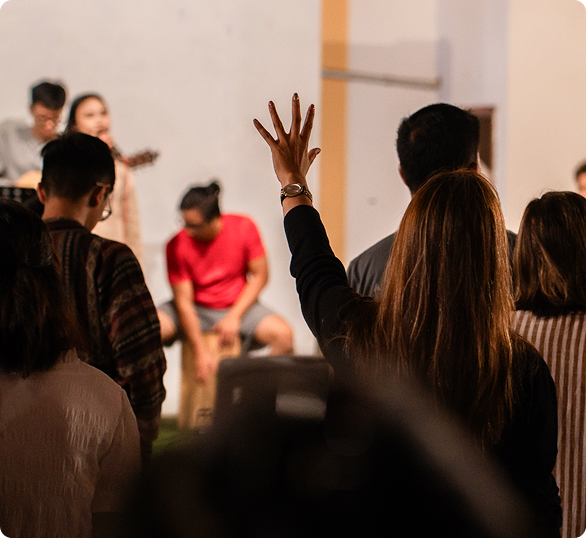 Congregation gathered during service